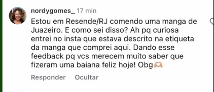 Depoimento de cliente em Resende — RJ