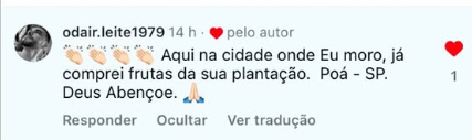 Depoimento de cliente em Poá — SP