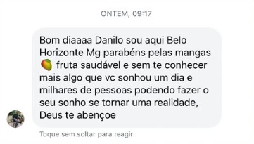 Depoimento de cliente em Belo Horizonte — MG